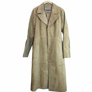 Aldo Genuine leather Suede Beige trench coat